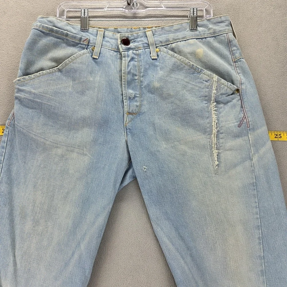 Vintage Levis Engineered Jeans Mens 33x34 Blue Twisted Light Wash Denim